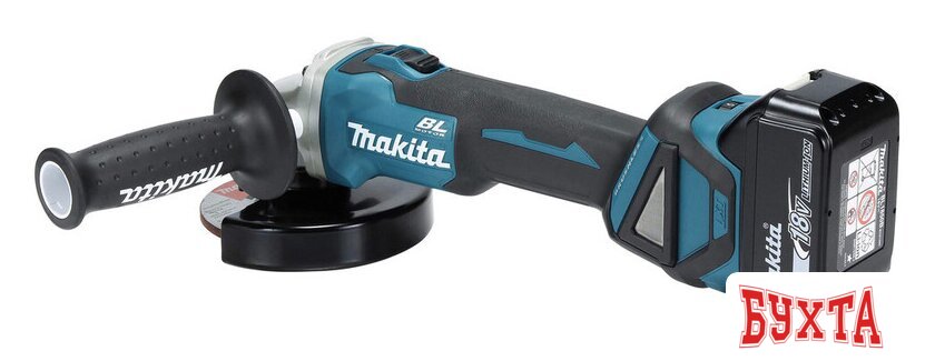 Угловая шлифмашина Makita DGA511RTJ (с 2-мя АКБ 5 Ач, кейс) 5