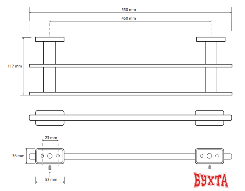 Держатель для бритвенного станка Bemeta Niki 153104052 2