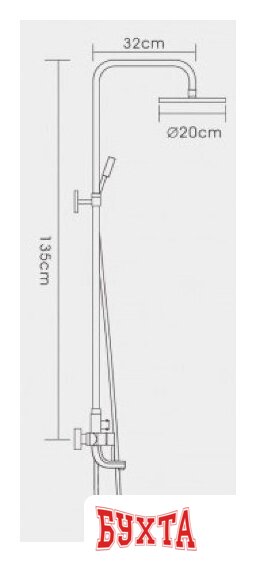 Душевая система FRAP F2418 2