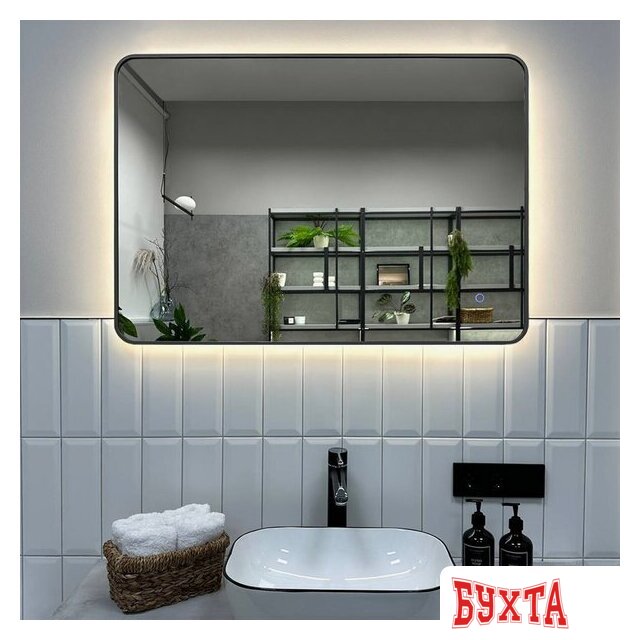 Мебель для ванных комнат Roxen Зеркало Simon Long 510205-120GM 120x70 5