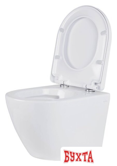 Унитаз подвесной Roxen Antares 530185-02 в комплекте с инсталляцией StounFix Dual Fresh 6 в 1 966352 (кнопка: серый бетон) 4