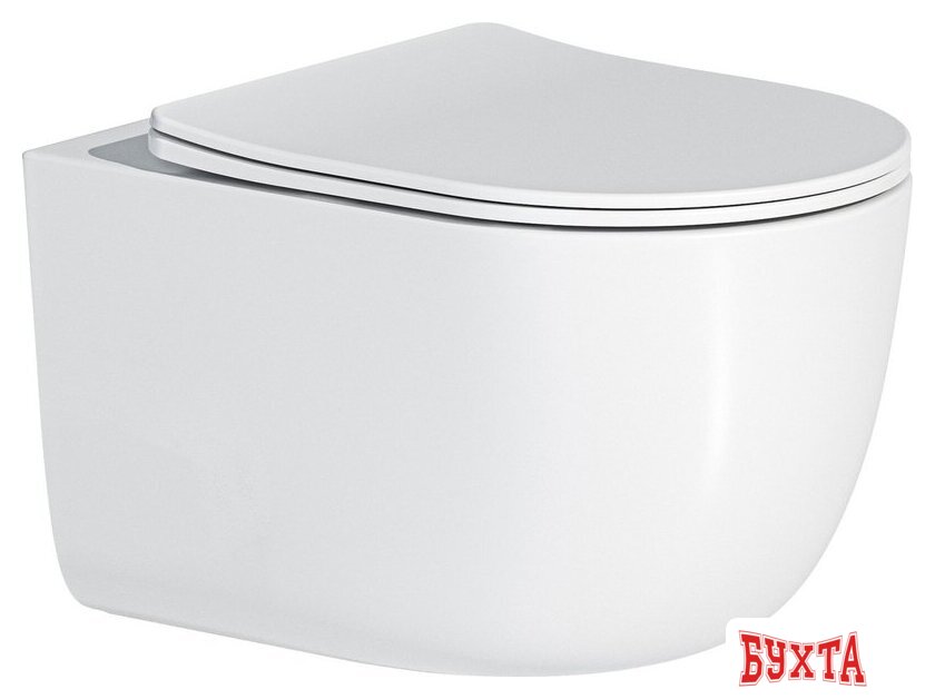 Унитаз подвесной Roxen Vortex в комплекте с инсталляцией StounFix Dual Fresh 6 в 1 966439 (кнопка: серый бетон) 5