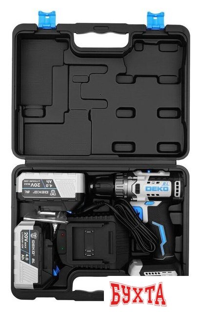 Дрель-шуруповерт Deko Loner 20V ONE+ 085-1004 (с 2-мя АКБ, кейс) 5