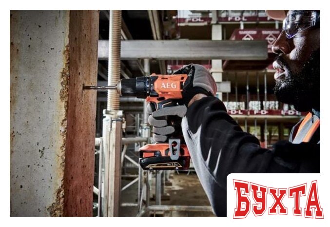Ударная дрель-шуруповерт AEG Powertools BSB 18G4-202C 4935478631 (с 2-мя АКБ, кейс) 2