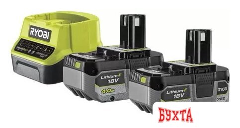 Аккумулятор с зарядным устройством Ryobi RC18120-240X 5133005092 (2x18В/4 Ah + 18В)