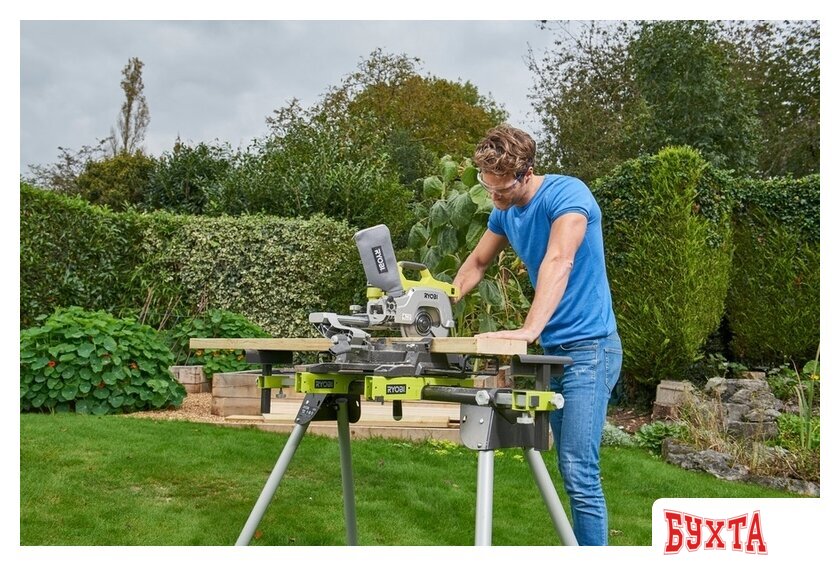Торцовочная пила Ryobi R18MS216-0 (без АКБ) 4