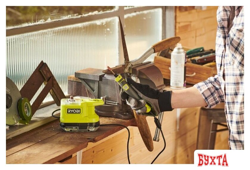 Прямошлифовальная машина Ryobi RRT18-0 5133004939 (без АКБ) 3