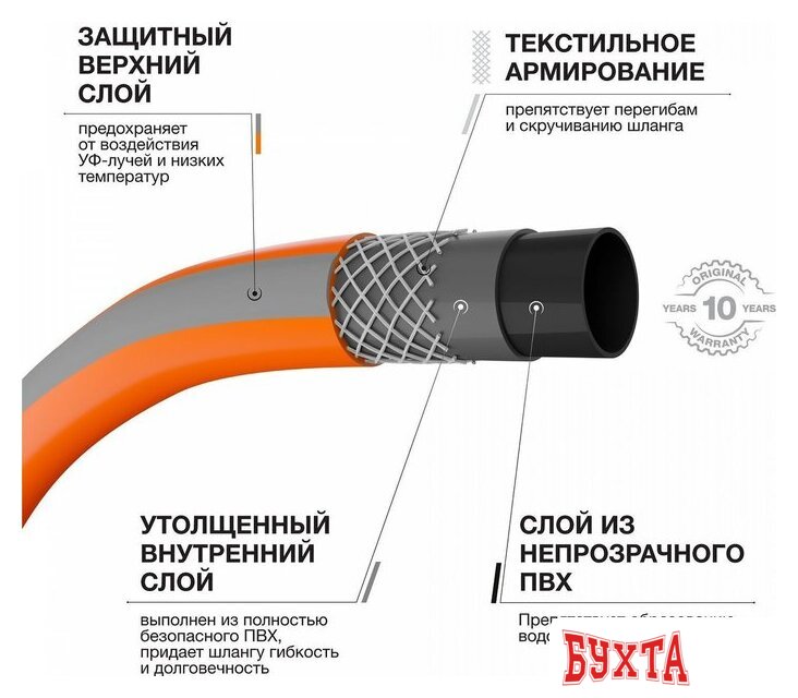 Шланг Daewoo Power MaxiFlex DWH 3134 (3/4", 25 м) 3
