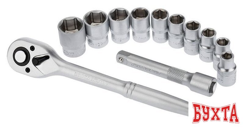 Набор трещотка с головками Rexant 12-8301 (12 предметов) 2