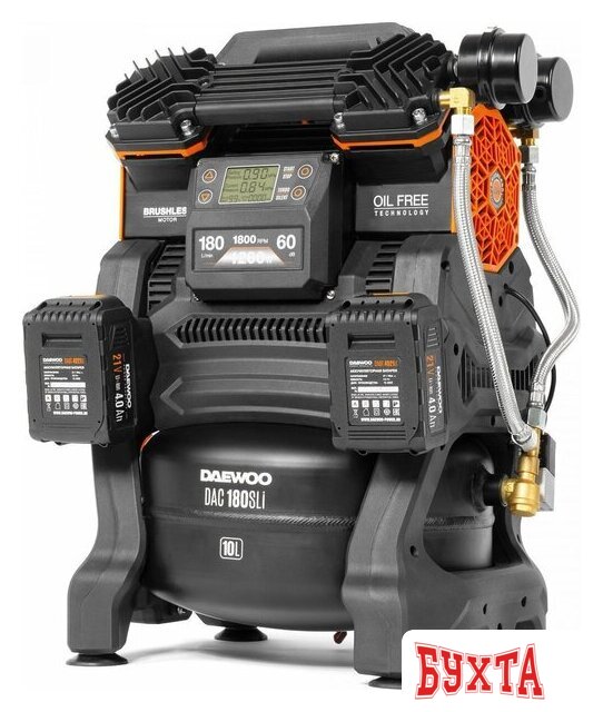 Компрессор Daewoo Power DAC 180S Li (с 2-мя АКБ) 2