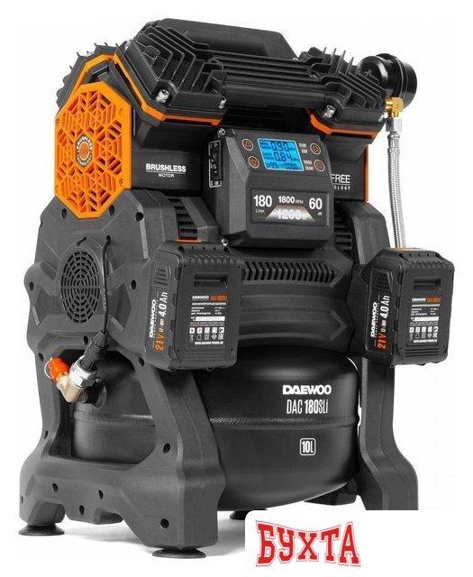 Компрессор Daewoo Power DAC 180S Li (с 2-мя АКБ) 4