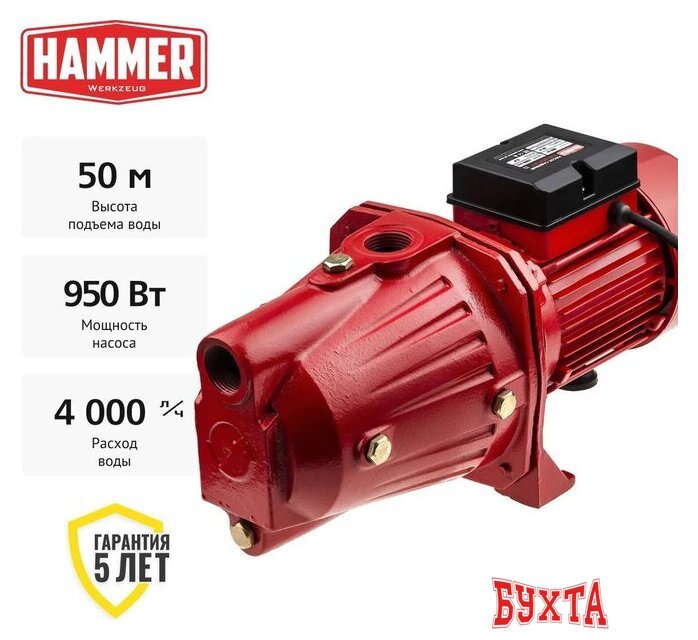 Центробежный насос Hammer NAC900JET 1
