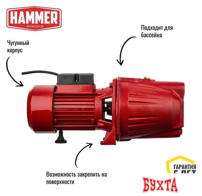 Центробежный насос Hammer NAC900JET 2