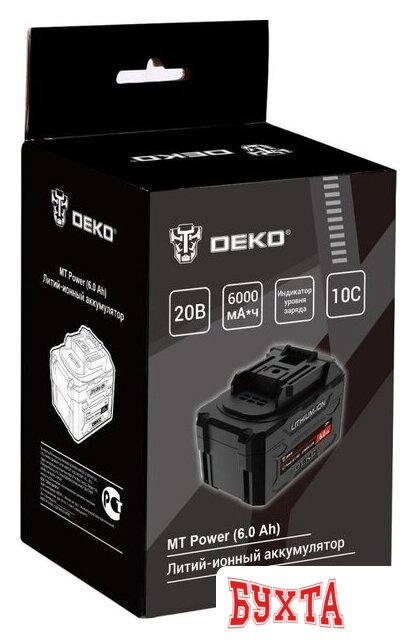 Аккумулятор для инструмента Deko MT Power 084-1066 (20В/6 Ач) 5