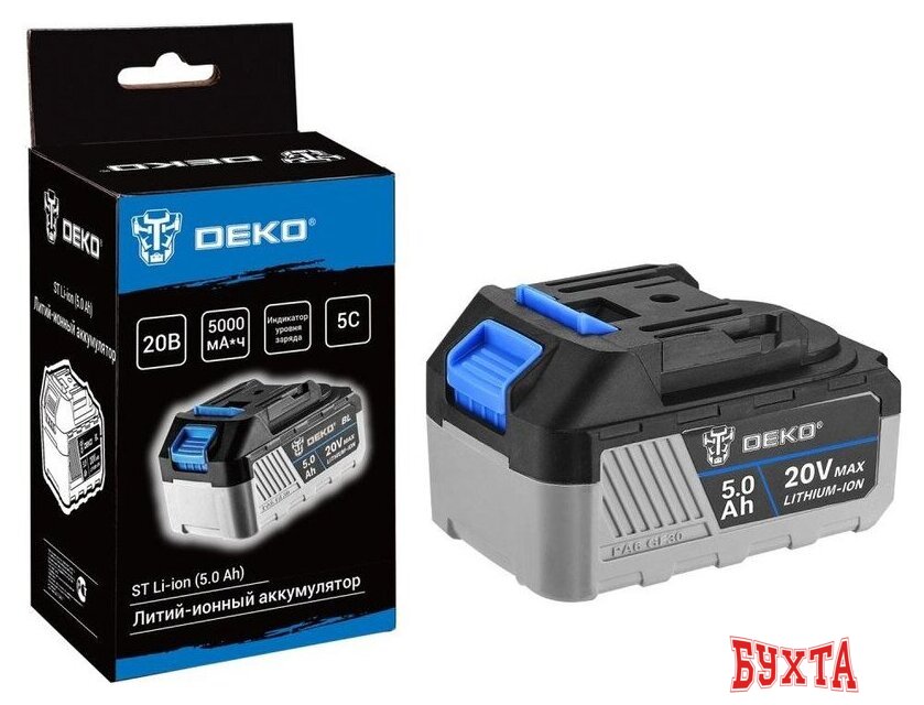 Аккумулятор для инструмента Deko ST 084-1074 (20В/5 Ач) 4