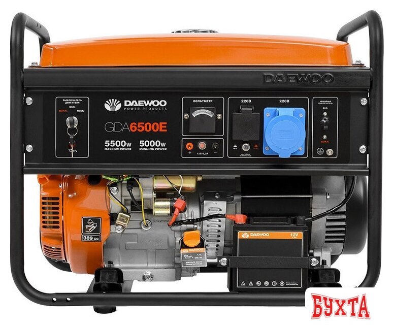 Бензиновый генератор Daewoo Power GDA 6500E 2