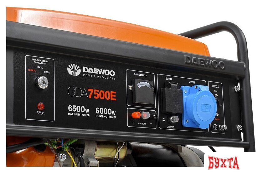 Бензиновый генератор Daewoo Power GDA 7500E 5