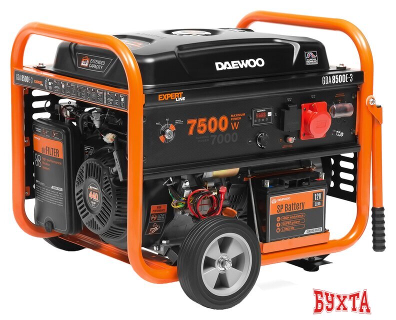 Бензиновый генератор Daewoo Power GDA 8500E-3