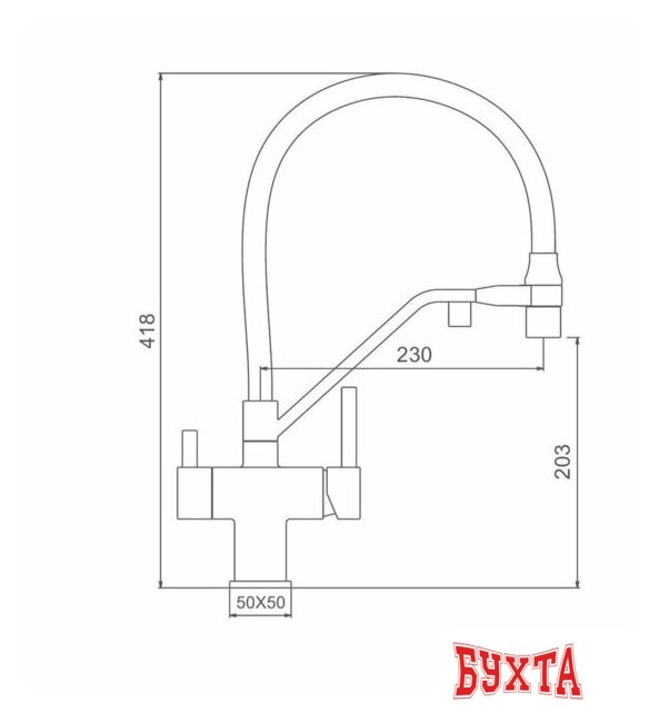 Смеситель Gappo G4395-69 3