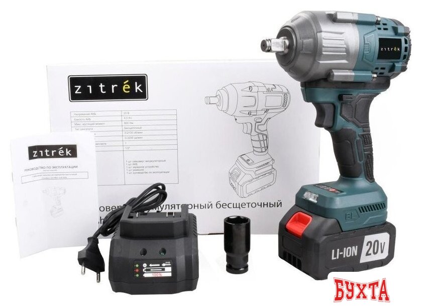 Гайковерт Zitrek Crusher 20 PRO 085-1019 (с 1-им АКБ)