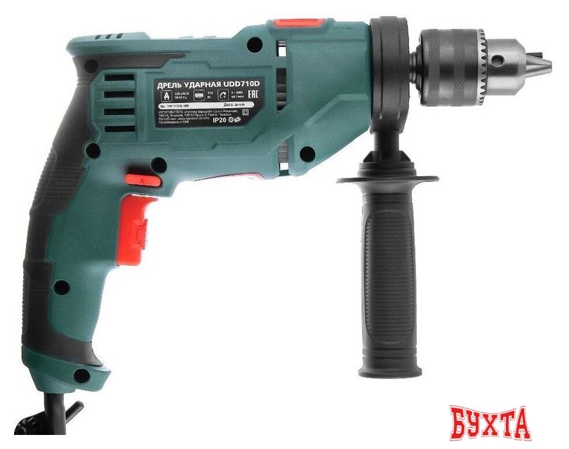 Ударная дрель Hammer UDD710D 3