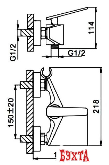Гигиенический душ FRAP H58 F2058 2