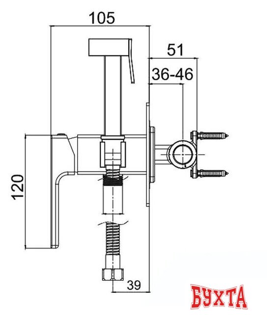 Гигиенический душ Gappo G7217-9 2