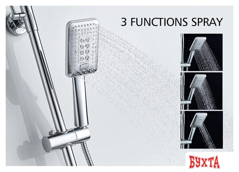 Душевая система Ledeme L2421 (хром) 5