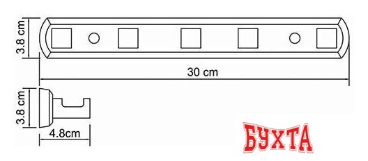 Крючок для ванны Wasserkraft Lippe K-6575 4