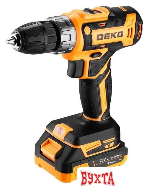 Дрель-шуруповерт Deko Banger 20V ONE+ 083-1109 (с 2-мя АКБ, кейс) 2