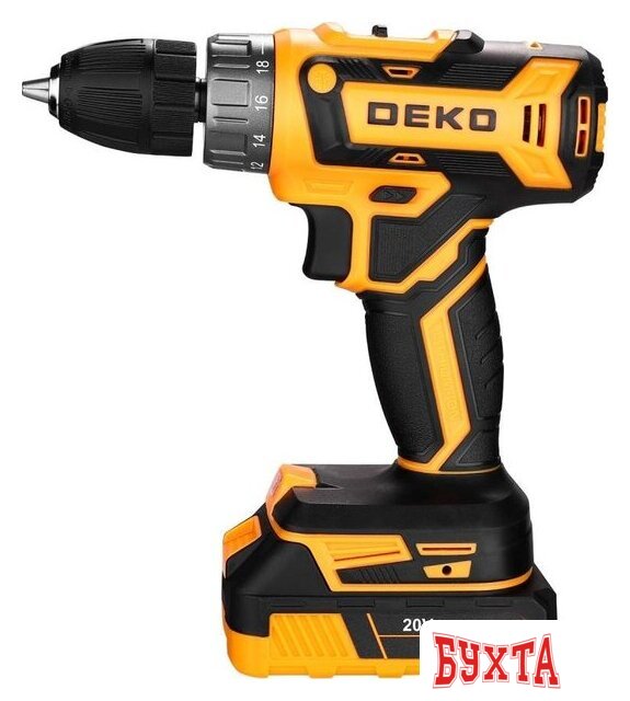 Дрель-шуруповерт Deko Banger 20V ONE+ 083-1109 (с 2-мя АКБ, кейс) 3