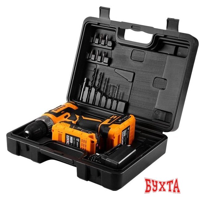 Дрель-шуруповерт Deko Banger 20V ONE+ 083-1109 (с 2-мя АКБ, кейс) 5