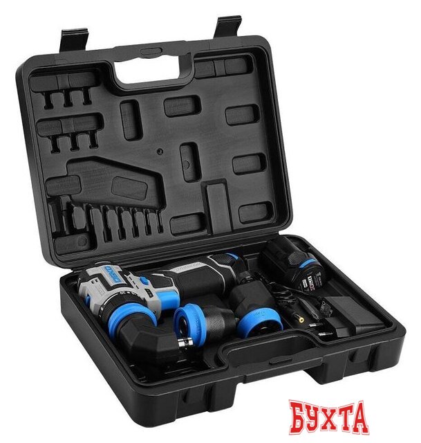 Дрель-шуруповерт Deko DKCD12 PRO ONE 085-1320 (с 2-мя АКБ, кейс) 4