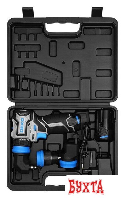 Дрель-шуруповерт Deko DKCD12 PRO ONE 085-1320 (с 2-мя АКБ, кейс) 5