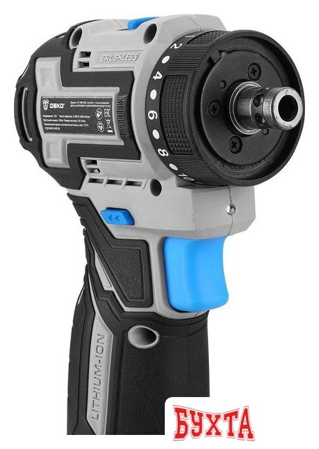 Дрель-шуруповерт Deko Loner 12V PRO 085-1122 (с 2-мя АКБ, кейс) 5