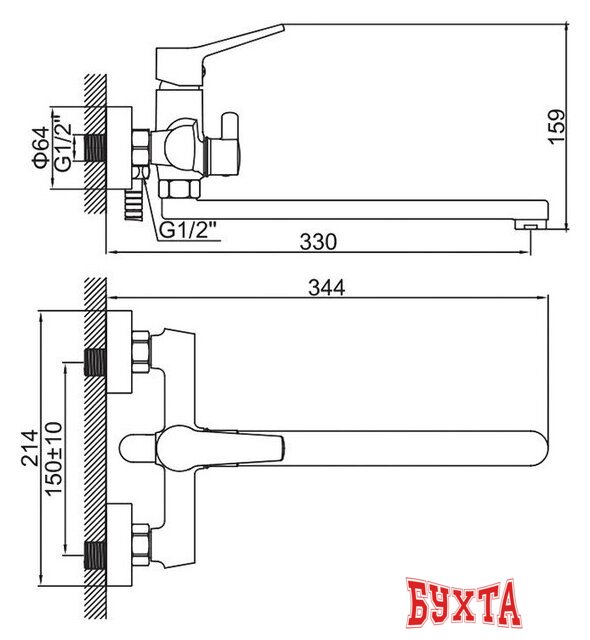 Смеситель Ledeme L2269B 2
