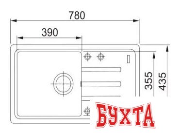 Кухонная мойка Franke Malta BSG 611-78 (сахара) 2
