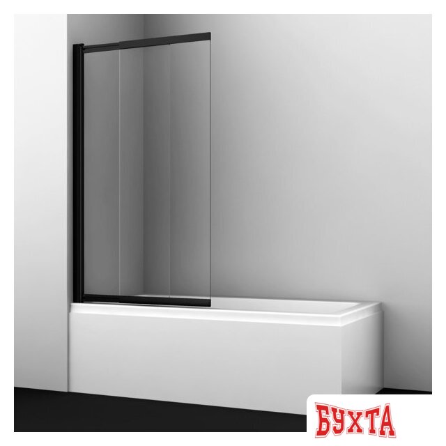Стеклянная шторка для ванны Wasserkraft Dill 61S02-100