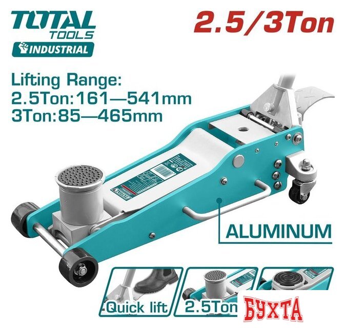 Подкатной домкрат Total THT108253 2.5т
