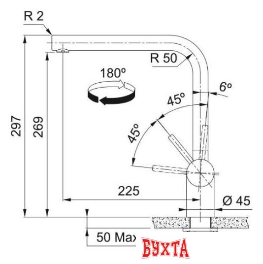 Смеситель Franke Atlas Neo 115.0681.241 (золотая шампань) 4