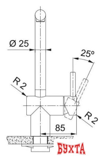 Смеситель Franke Atlas Neo 115.0681.241 (золотая шампань) 5