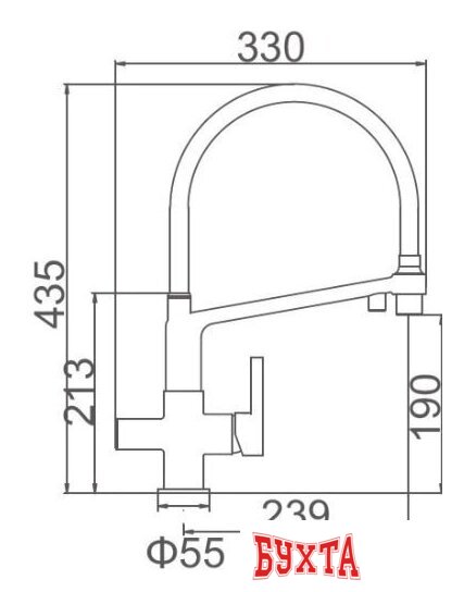 Смеситель Gerhans K14090-2 2