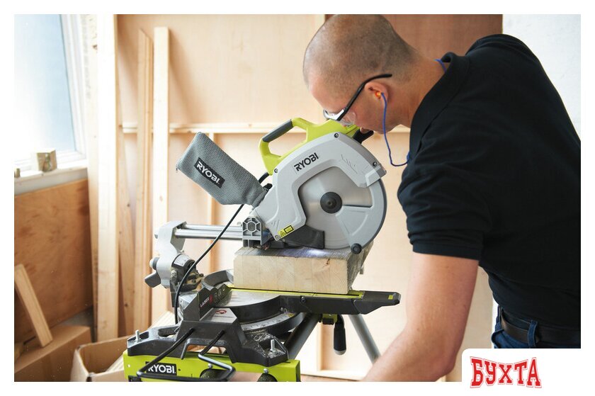 Торцовочная пила Ryobi EMS254L 4