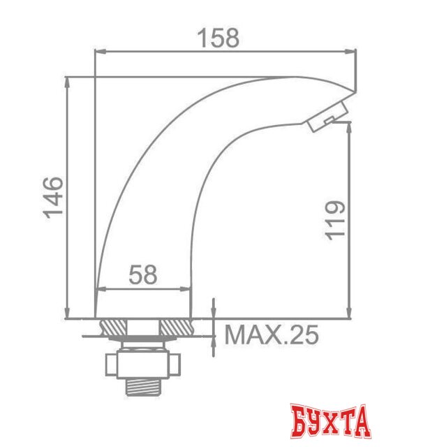 Смеситель Ledeme H55 L1055-14 3