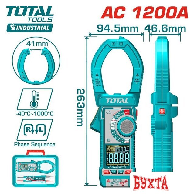 Токовые клещи Total TMT7610001