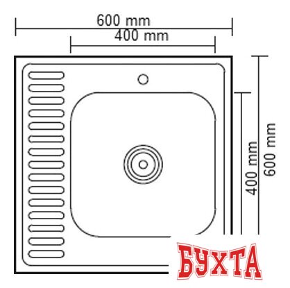 Кухонная мойка Ledeme L66060-R 2