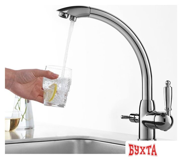 Смеситель Ledeme L4455-3 (хром) 2