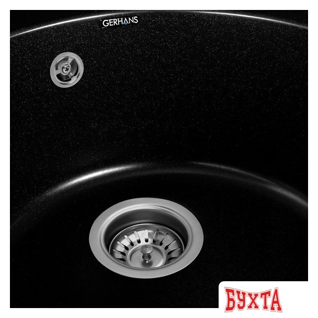 Кухонная мойка Gerhans A04 (оникс) 4