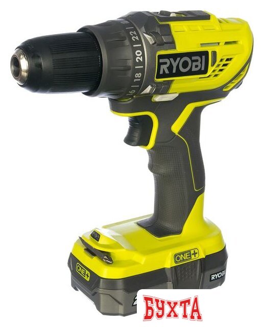 Дрель-шуруповерт Ryobi R18DD3-220S 5133003348 (с 2-мя АКБ 2 Ah, сумка) 4