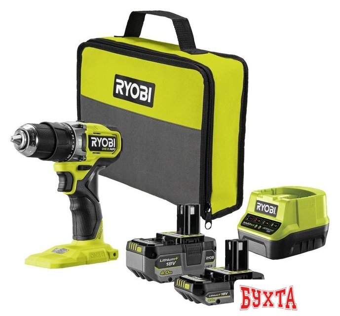 Ударная дрель-шуруповерт Ryobi RPD18C1-242S 5133006524 (с 2-мя АКБ, сумка) 2